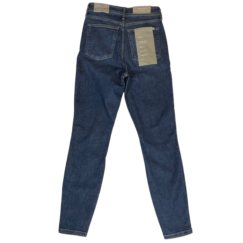 NWT Everlane The Way-High® Clean Front Skinny Jean Vintage Blue Women's … - Picture 4 of 16